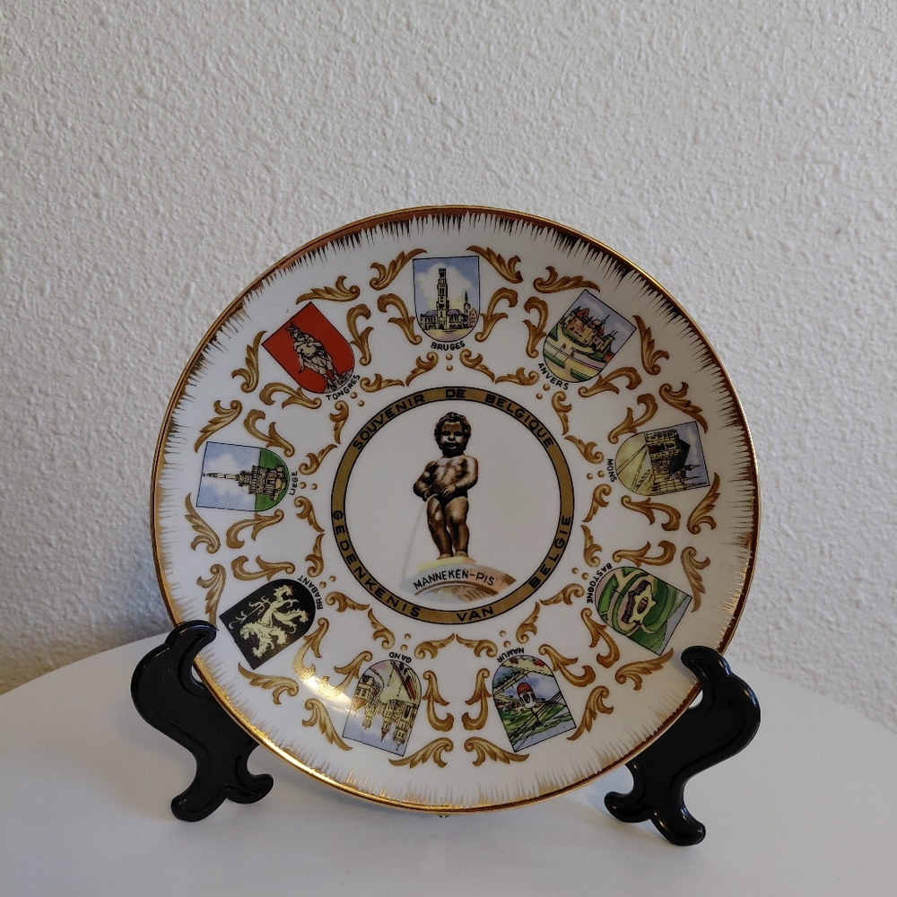 Belgium Souvenir Decorative Plate